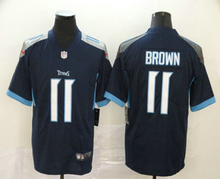 Men's Tennessee Titans #11 A.J. Brown Nike Navy Blue New 2018 Vapor Untouchable Limited Jersey