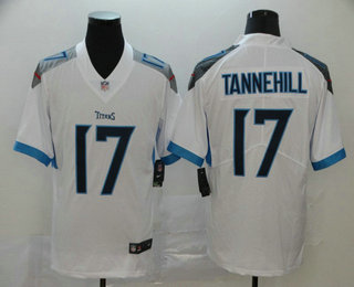 Men's Tennessee Titans #17 Ryan Tannehill Nike White New 2018 Vapor Untouchable Limited Jersey