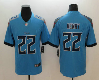Men's Tennessee Titans #22 Derrick Henry Nike Light Blue New 2018 Vapor Untouchable Limited Jersey