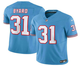 Men's Tennessee Titans #31 Kevin Byard Light Blue 2023 FUSE Vapor Limited Throwback Stitched Jersey