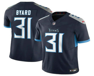 Men's Tennessee Titans #31 Kevin Byard Navy 2023 FUSE Vapor Stitched Jersey