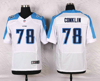 Men's Tennessee Titans #78 Jack Conklin White Road Stitched NFL Nike Elite Jersey