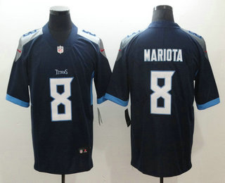 Men's Tennessee Titans #8 Marcus Mariota Nike Navy Blue New 2018 Vapor Untouchable Limited Jersey