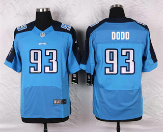 Men's Tennessee Titans #93 Kevin Dodd Light Blue Team Color Stitched NFL Nike Elite Jersey