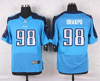 Men's Tennessee Titans #98 Brian Orakpo Light Blue Team Color NFL Nike Elite Jersey