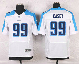 Men's Tennessee Titans #99 Jurrell Casey White Road Stitched NFL Nike Elite Jersey