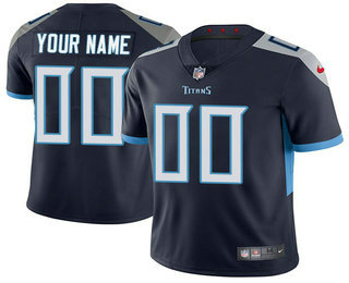 Men's Tennessee Titans Custom 2018 NEW Vapor Untouchable Navy Blue Alternate NFL Nike Limited Jersey