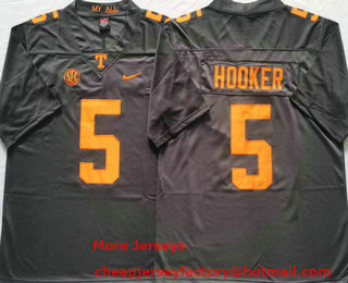Men's Tennessee Volunteers #5 Hendon Hooker Grey 2023 Vapor Untouchable Limited Stitched Nike Jersey