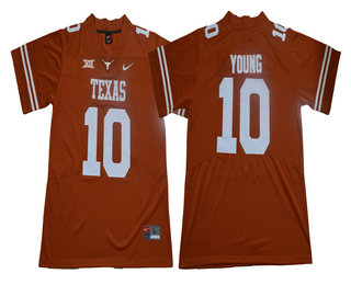 Men's Texas Longhorns #10 Vince Young Burnt Orange 2017 Vapor Untouchable Stitched Nike NCAA Jersey