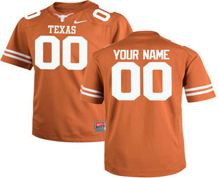 Men's Texas Longhorns Customized College Football Limited Jersey - Brunt Orange