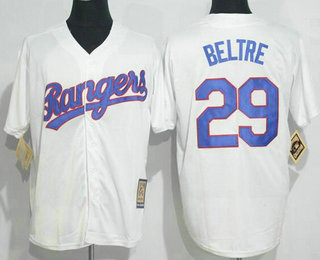 Men's Texas Rangers #29 Adrian Beltre White Home Stitched MLB Cool Base Cooperstown Collection Jersey