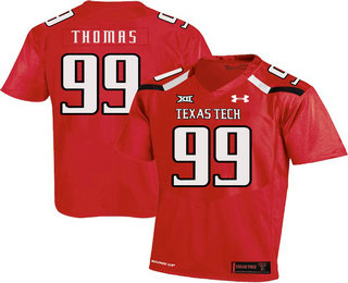 Men's Texas Tech Red Raiders #99 Mychealon Thomas Red College Football Stitched Under Armour NCAA Jersey