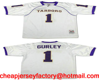 Men's The High School Tarboro #33 Todd Gurley White Stitched Football Jersey