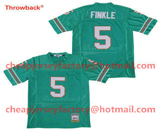 Men's The Movie Ace Ventura #5 Ray Finkle Teal Green Football Jersey