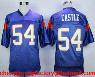 Men's The Movie Blue Mountain State #54 Kevin Thad Castle Purple Football Jersey