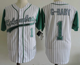 Men's The Movie Hardball #1 Jarius G-Baby Evans Stitched Kekambas Film Baseball Jersey with Includes Patch