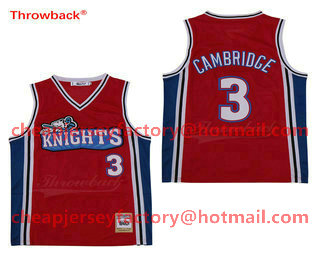 Men's The Movie Like Mike Los Angeles Knights #3 Calvin Cambridge Red Swingman Basketball Jersey