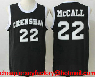 Men's The Movie Love & Basketball #22 Quincy McCall Black Soul Swingman Basketball Jersey