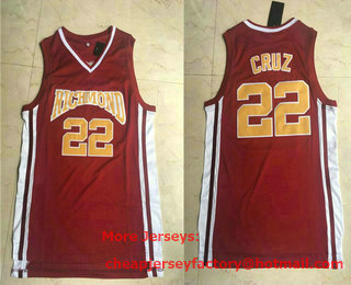 Men's The Movie Richmond #22 Timo Cruz Red Yellow Name Soul Swingman Basketball Jersey