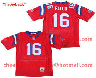 Men's The Movie The Replacements #16 Shane Falco Red Stitched Football Jersey