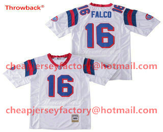 Men's The Movie The Replacements #16 Shane Falco White Stitched Football Jersey