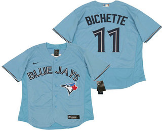 Men's Toronto Blue Jays #11 Bo Bichette Light Blue Stitched MLB Flex Base Nike Jersey