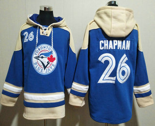 Men's Toronto Blue Jays #26 Matt Chapman Light Blue Ageless Must Have Lace Up Pullover Hoodie