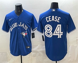 Men's Toronto Blue Jays #84 Dylan Cease Blue Cool Base Jersey