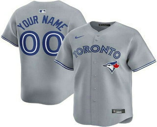 Men's Toronto Blue Jays Customized Gray Limited Jersey
