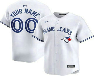 Men's Toronto Blue Jays Customized White Limited Jersey