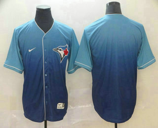 Men's Toronto Blue Jays Nike Blue Fade Stitched Jersey
