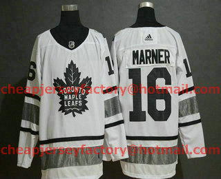 Men's Toronto Maple Leafs #16 Mitchell Marner White 2019 NHL All-Star Game Adidas Stitched NHL Jersey