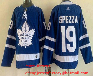Men's Toronto Maple Leafs #19 Jason Spezza Blue Stitched Jersey