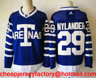 Men's Toronto Maple Leafs #29 William Nylander Royal Blue Arenas 2017-2018 Hockey Stitched NHL Jersey
