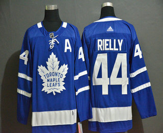 Men's Toronto Maple Leafs #44 Morgan Rielly Royal Blue With A Patch Adidas Stitched NHL Jersey