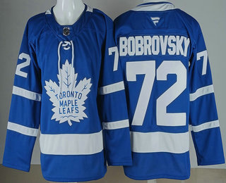 Men's Toronto Maple Leafs #72 Sergei Bobrovsky Blue Authentitc Jersey
