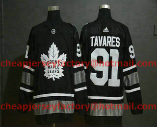 Men's Toronto Maple Leafs #91 John Tavares Black 2019 NHL All-Star Game Adidas Stitched NHL Jersey