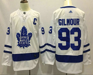 Men's Toronto Maple Leafs #93 Doug Gilmour White 2017-2018 Hockey Stitched NHL Jersey