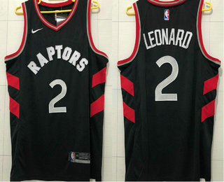 Men's Toronto Raptors #2 Kawhi Leonard Black 2018 Nike AU ALL Stitched NBA Jersey