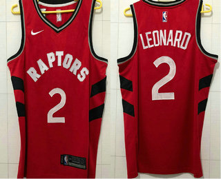 Men's Toronto Raptors #2 Kawhi Leonard Red 2018 Nike AU ALL Stitched NBA Jersey
