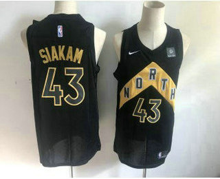 Men's Toronto Raptors #43 Pascal Siakam Black Nike 2018 NBA Swingman City Edition Jersey