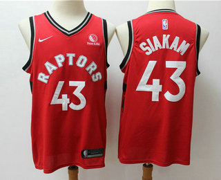 Men's Toronto Raptors #43 Pascal Siakam NEW Red 2019 Nike Swingman Sun Life Stitched NBA Jersey