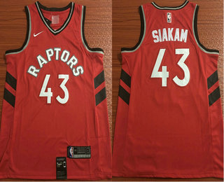 Men's Toronto Raptors #43 Pascal Siakam Red 2018 Nike Swingman Stitched NBA Jersey