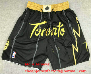Men's Toronto Raptors Black 2021 Nike City Edition Swingman Shorts