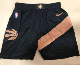 Men's Toronto Raptors Black Nike 2018 NBA Swingman City Edition Shorts