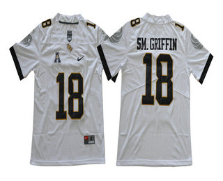 Men's UCF Knights #18 Shaquem Griffin White Stitched College Football Nike NCAA Jersey