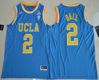 Men's UCLA Bruins #2 Lonzo Ball Light Blue College Basketball Nike Swingman Jersey