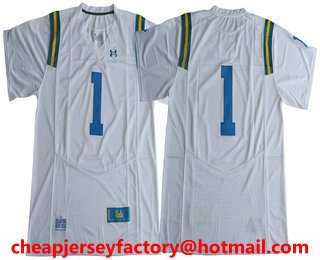 Men's UCLA Bruins #1 No Name White 2017 College Football Stitched Under Armour NCAA Jersey