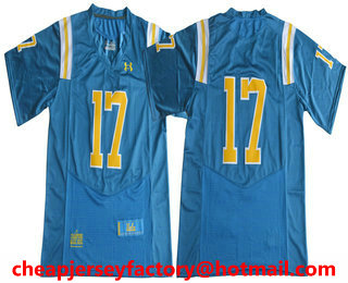 Men's UCLA Bruins #17 No Name Light Blue 2017 College Football Stitched Under Armour NCAA Jersey