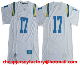 Men's UCLA Bruins #17 No Name White 2017 College Football Stitched Under Armour NCAA Jersey